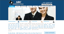 Desktop Screenshot of abcbondingoftexas.com