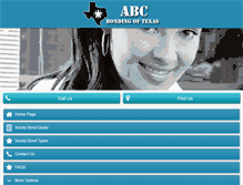 Tablet Screenshot of abcbondingoftexas.com